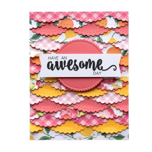 Spellbinders December 2018 Club Gift - Have an Awesome Day Handmade Card. Step 4.