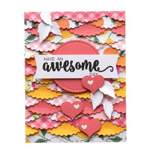 Spellbinders December 2018 Club Gift - Have an Awesome Day Handmade Card. Step 5.