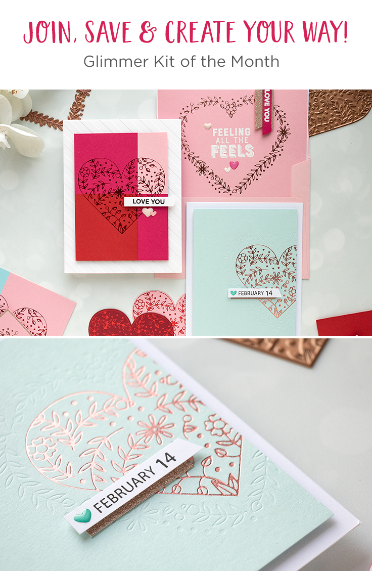 January 2019 Glimmer Hot Foil Kit of the Month is Here – My Love Grows