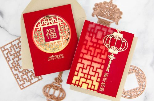Destinations China collection by Lene Lok - Inspiration | Classic Lunar New Year Cards by Keeway Tsao for Spellbinders