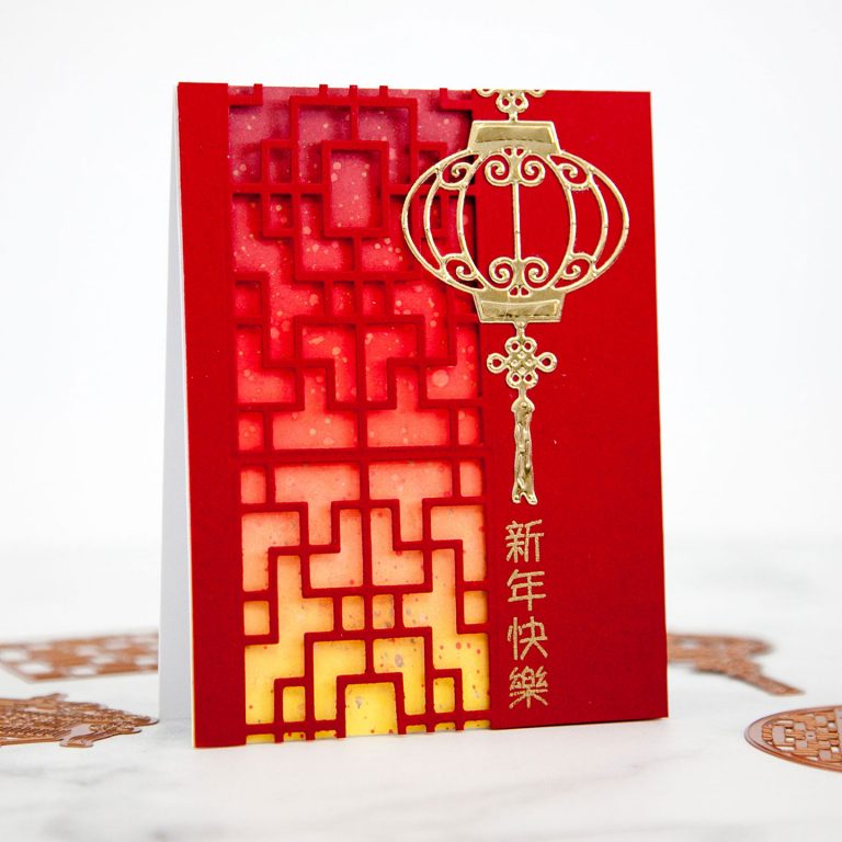 Destinations China collection by Lene Lok - Inspiration | Classic Lunar New Year Cards by Keeway Tsao for Spellbinders