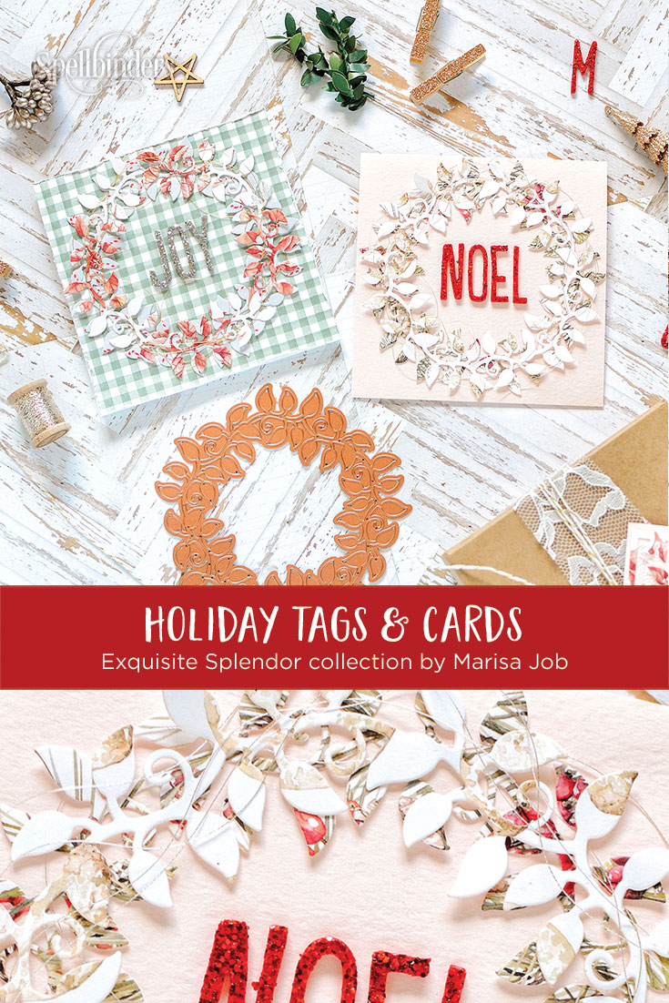 Exquisite Splendor Inspiration | Holiday Tags and Cards by Rebecca Luminarias for Spellbinders
