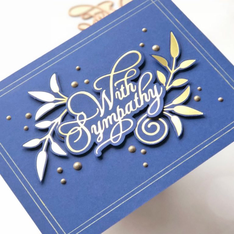 Glorious Glimmer Collection by Becca Feeken - Inspiration | Clean & Simple Cards with Brenda Noelke for Spellbinders