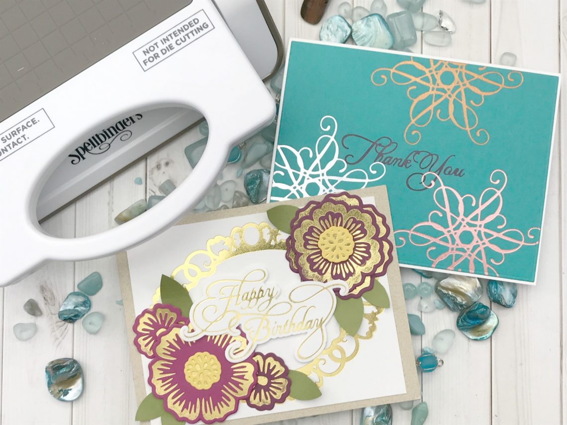 Glorious Glimmer Collection by Becca Feeken - Inspiration | Elegant Cards with Desiree for Spellbinders