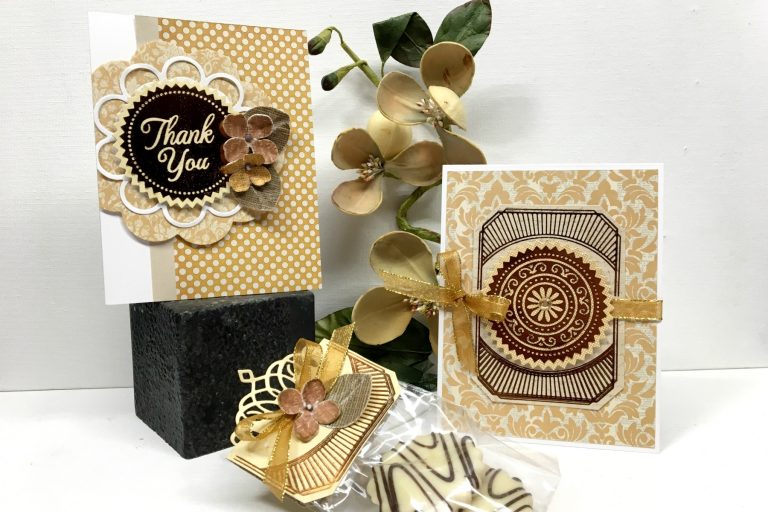 Glorious Glimmer Inspiration | Thank You & Just Because Foiled Projects with Tina Smith for Spellbinders. Video tutorial
