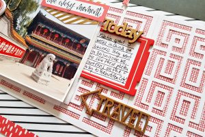 Destinations China collection by Lene Lok - Inspiration | Beijing Layout & Cards by Zsoka Marko for Spellbinders