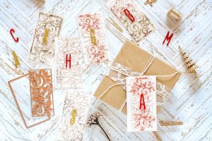 Exquisite Splendor Inspiration | Holiday Tags and Cards by Rebecca Luminarias for Spellbinders