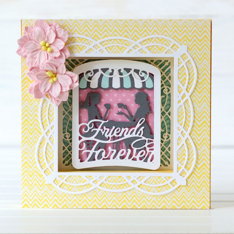 Spellbinders Shadowbox Collection by Becca Feeken - Inspiration | Colorful Shadowboxes by Jean Manis