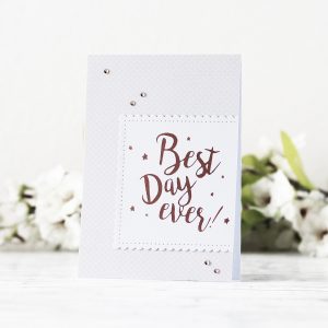 Spellbinders Glimmer Plates Inspiration | Clean & Simple Foiled Cards with Kaja