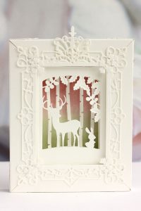 Romantic Forest Shadowbox and Shadowbox as a Photo Frame with Karin Åkesdotter for Spellbinders featuring Shadowbox collection by Becca Feeken