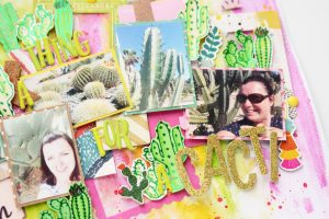 Spellbinders Glimmer Plates Inspiration | Cacti Layout with Anna Komenda