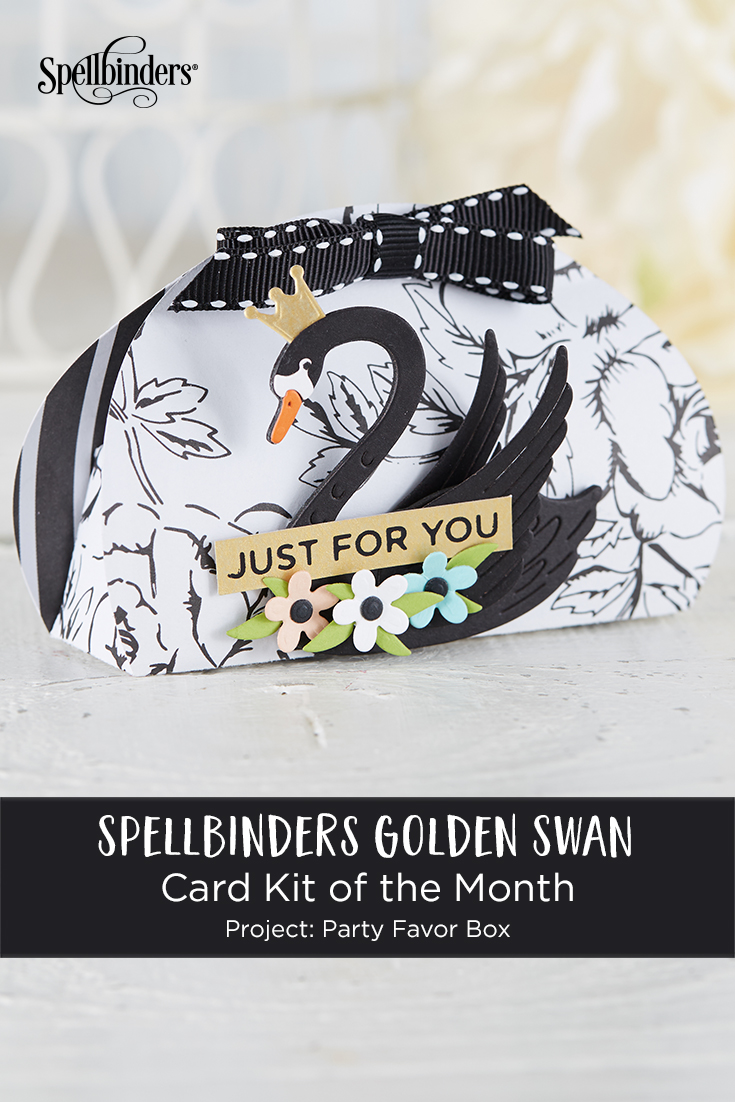 Using Just Stamps & Dies! February Golden Swan 2019 Card Kit of the Month Edition