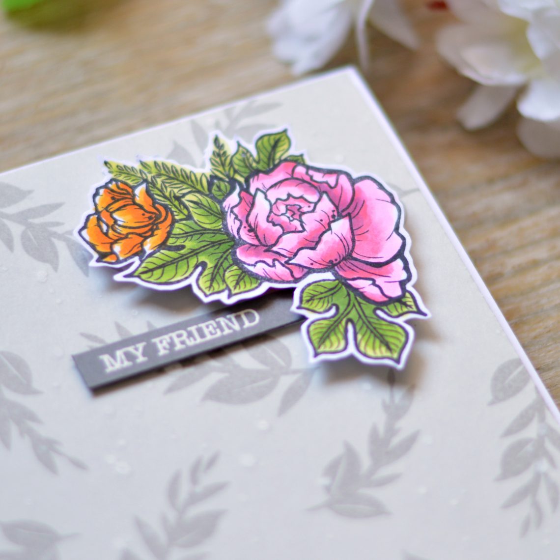 Just Add Color Collection by Stephanie Low Inspiration | Video: How to Make a Beautiful Floral Gift Card Set with Therese Calvird for Spellbinders