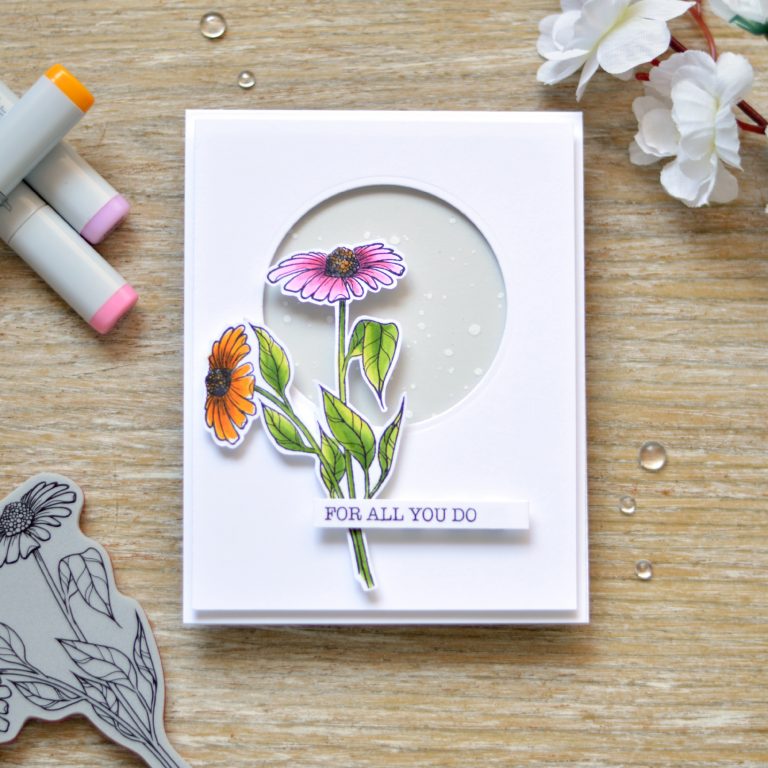 Just Add Color Collection by Stephanie Low Inspiration | Video: How to Make a Beautiful Floral Gift Card Set with Therese Calvird for Spellbinders