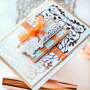 Spellbinders The Gilded Age Collection by Becca Feeken - Inspiration | Foiled Greeting Cards by Brenda Noelke
