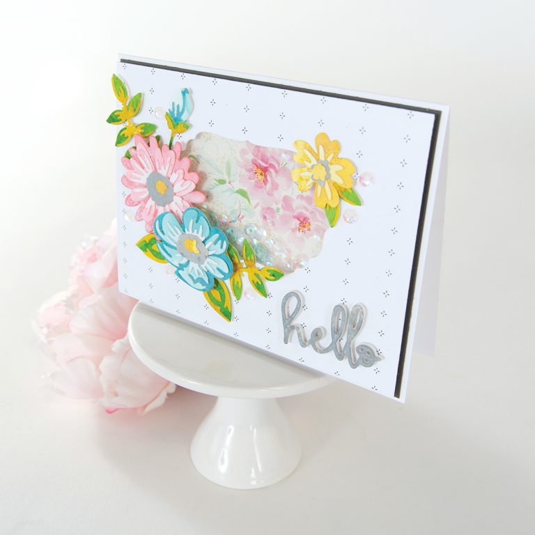 April 2019 Small Die of the Month is Here – Layered Colorful Blooms