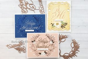 PA Scribe by Paul Antonio Foiled Cards with Nichol Spohr for Spellbinders