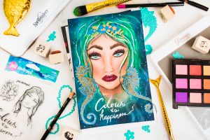 Jane Davenport NEW Artomology | Face Coloring with Mona Toth for Spellbinders
