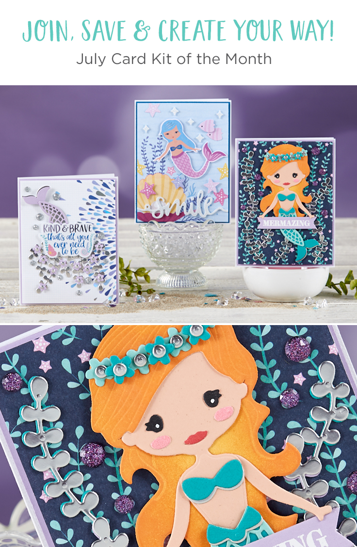 Spellbinders July 2019 Card Kit of the Month is Here – Shellebrate! 