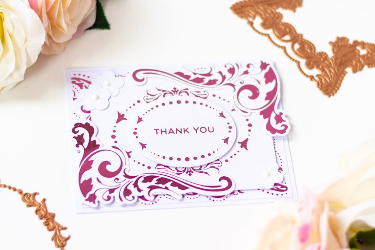 Royal Flourish Inspiration | Clean & Simple Foiled Cards with Laura Volpes