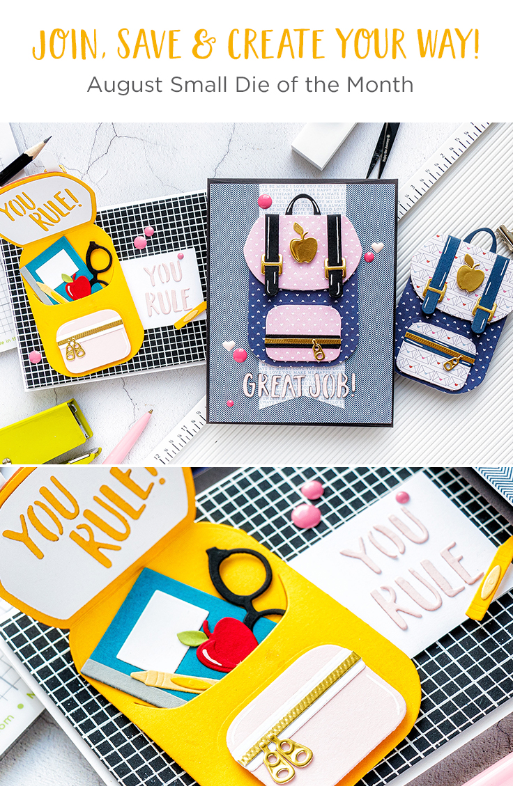 Spellbinders August 2019 Small Die of the Month is Here – Pack It Up