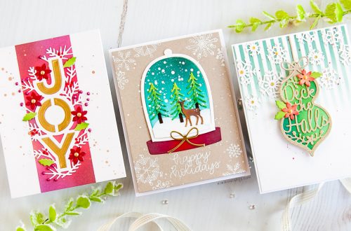 Spellbinders Die D-Lites Holiday 2019 Inspiration | Clean & Simple Christmas Cards with Keeway Tsao