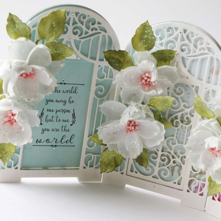 Spellbinders July Clubs Inspiration Roundup - "Graceful Concertina" Amazing Paper Grace Die of the Month