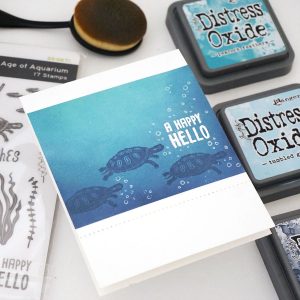 Spellbinders July Clubs Inspiration Roundup - "Age of Aquarium" Stamp of the Month