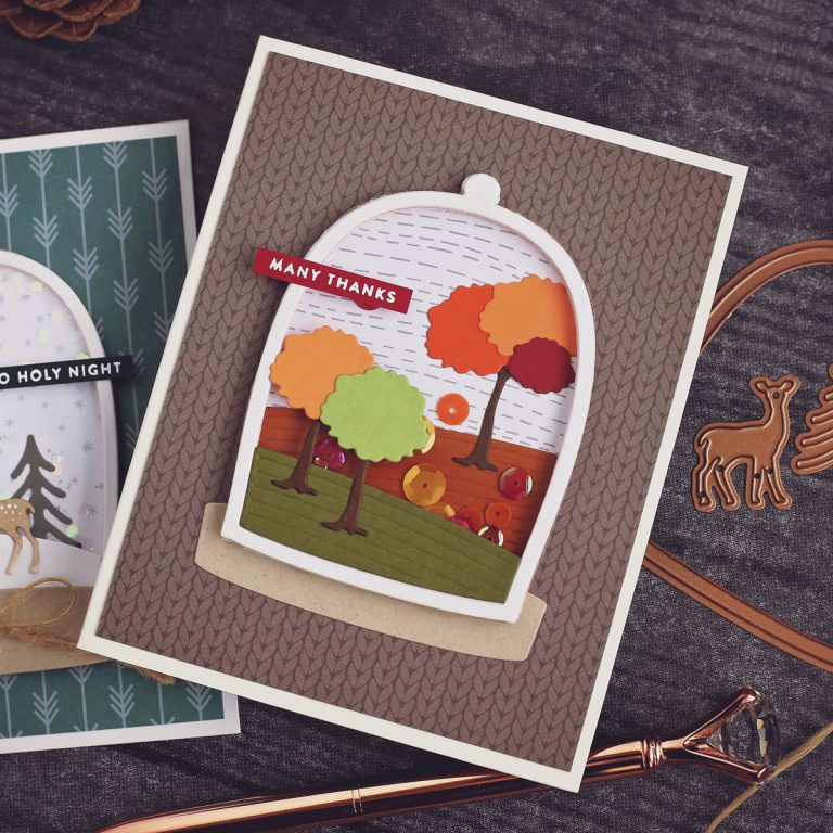 Easily Create Different Scenes with One Card Layout | Scenic Snapshots Collection | Handmade cards by Ashley Tucker for Spellbinders