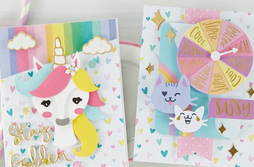 Spellbinders February 2020 Card Kit of the Month is Here – Unicorn Dreams