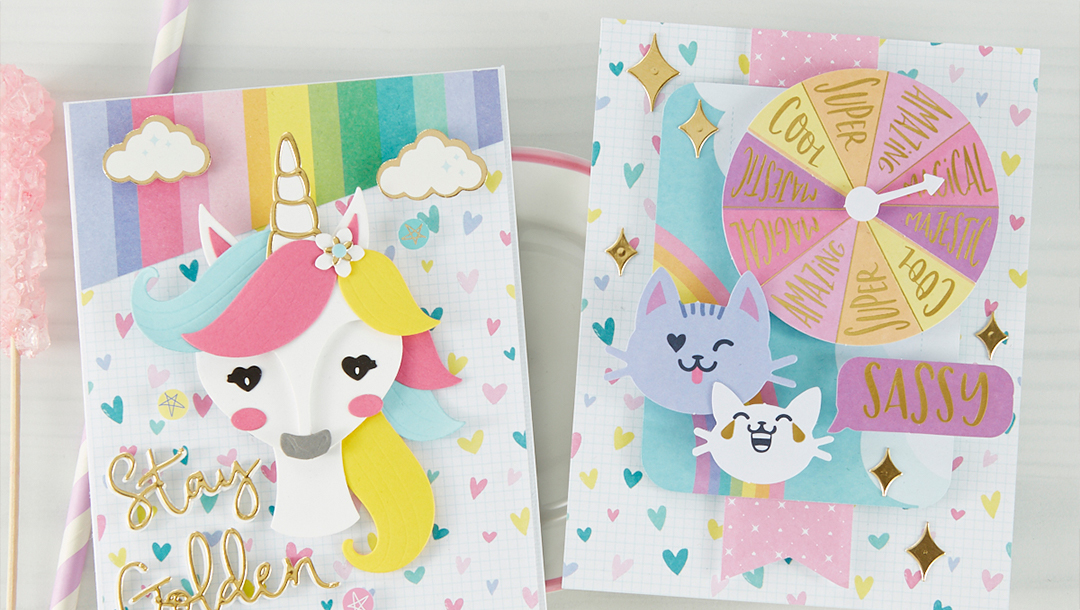 Spellbinders February 2020 Card Kit of the Month is Here – Unicorn Dreams
