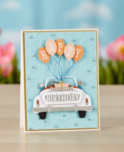 Spellbinders - The Cutting Edge Project Kit! Happy Birthday Card