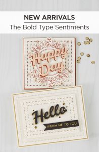 What's New at Spellbinders | The Bold Type Sentiments Collection #Spellbinders #NeverStopMaking #DieCutting