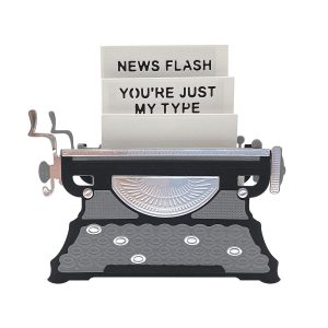April 2020 Amazing Paper Grace Die of the Month is Here – Pop Up 3D Vignette Typewriter #Spellbinders #NeverStopMaking #SpellbindersClubKits