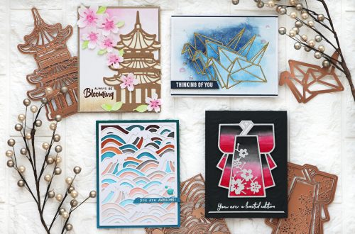 Spellbinders Destinations Japan Collection by Lene Lok - Inspiration | Handmade Cards by TaeEun #Spellbinders #NeverStopMaking #DieCutting