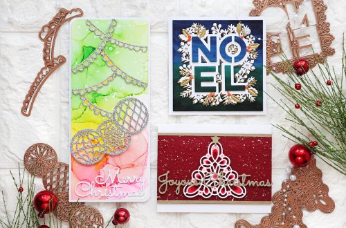 Spellbinders Sparkling Christmas 2020 Collection - Cardmaking Inspiration with TaeEun Yoo #spellbinders #NeverStopMaking #cardmaking #diecutting