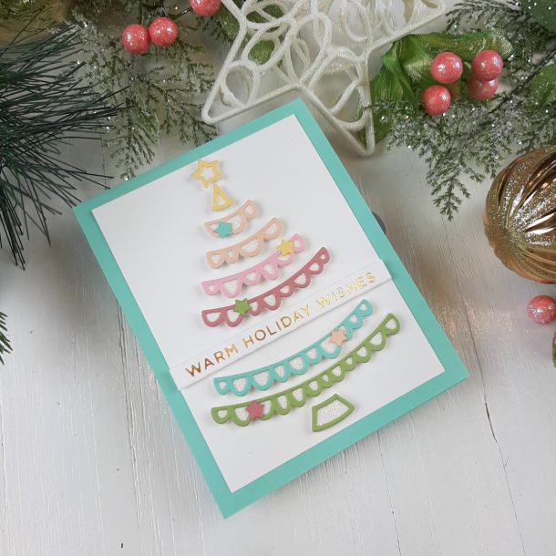 The Glimmering Christmas Project Kit by Spellbinders | Cardmaking Inspiration with Tina Smith | Video tutorial #Spellbinders #NeverStopMaking #DieCutting #Cardmaking #ChristmasCardmaking #GlimmerHotFoilSystem