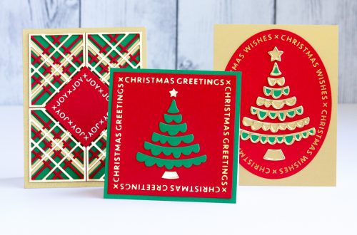 Spellbinders Sparkling Christmas Collection - Foiling and Die Cutting with Jean Manis #Spellbinders #NeverStopMaking #Christmascardmaking #Cardmaking