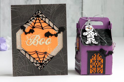 Spellbinders Halloween Collection by Becca Feeken - Project Inspiration with Jean Manis #Spellbinders #NeverStopmaking #Cardmaking #HalloweenCardmaking