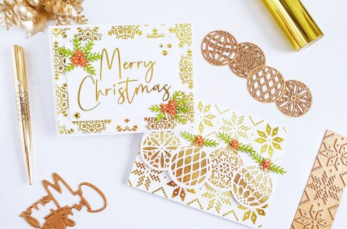 Spellbinders Sparkling Christmas Collection | Inspiration with Yasmin Dias #Spellbinders #NeverStopMaking #Christmascardmaking #Cardmaking #GlimmerHotFoilSystem