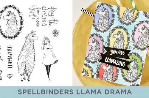 Spellbinders Cardmaking Inspiration | You are Llamazing Card Featuring Jane Davenport Clear Stamp Llama Drama (JDS-055) with Kim Kesti #Spellbinders #Cardmaking #NeverStopMaking #Stamping