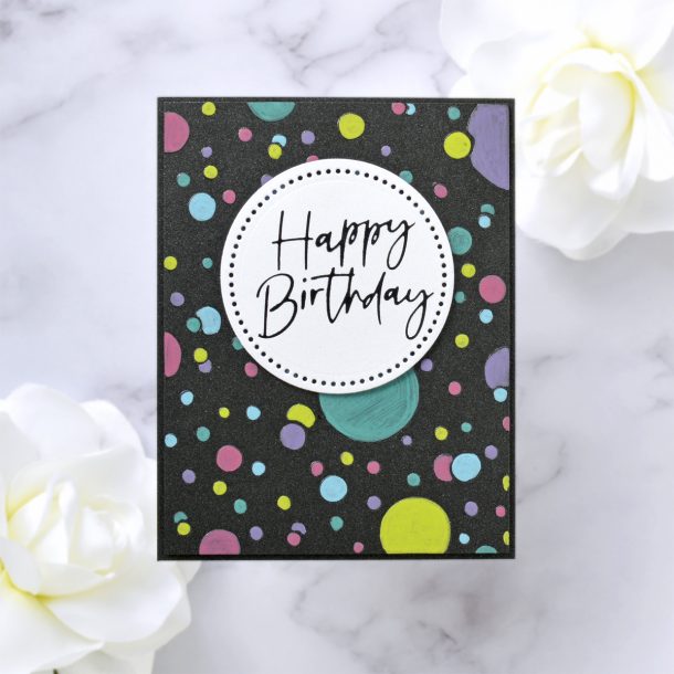 Creating Fun Card Backgrounds with Paint Pens