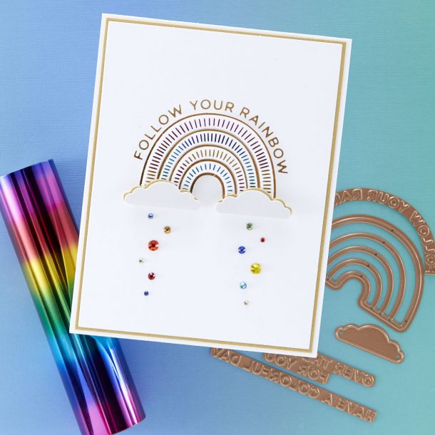 Spellbinders September 2020 Glimmer Hot Foil Kit of the Month is Here – Have a Colorful Day #Spellbinders #NeverStopMaking #GlimmerHotFoilSystem #Cardmaking