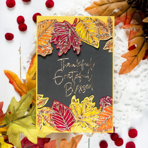 Fall & Halloween Card Ideas with Svitlana Shayevich for Spellbinders featuring Fall & Halloween 2020 Collection #Spellbinders #NeverStopMaking #GlimmerHotFoilSystem #Cardmaking