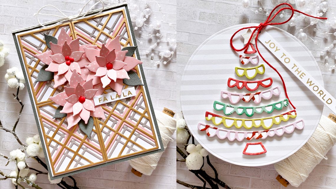 Spellbinders Sparkling Christmas Collection – Cardmaking Inspiration with Zsoka Marko #Spellbinders #NeverStopMaking #Christmascardmaking #Cardmaking