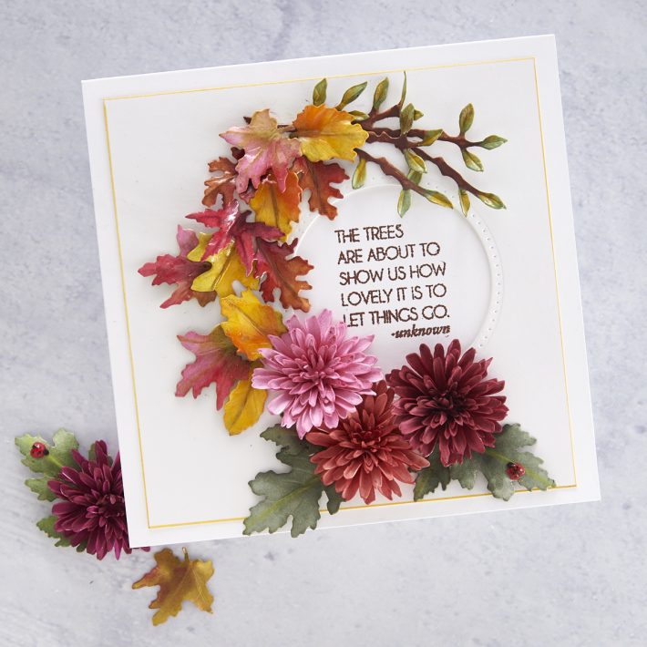 What's New at Spellbinders | Autumn Flora Collection by Susan Tierney-Cockburn. S4-1080 Woodland Garden Leaves #Spellbinders #NeverStopMaking #PaperFlowers #DieCutting #Cardmaking