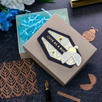 Becca Feeken Sweet Cardlets Glimmer Project Kit | Cardmaking Inspiration with Bibi Cameron | Video Tutorial | Create Multipurpose Toppers #NeverStopMaking #DieCutting #Cardmaking #GlimmerHotFoilSystem