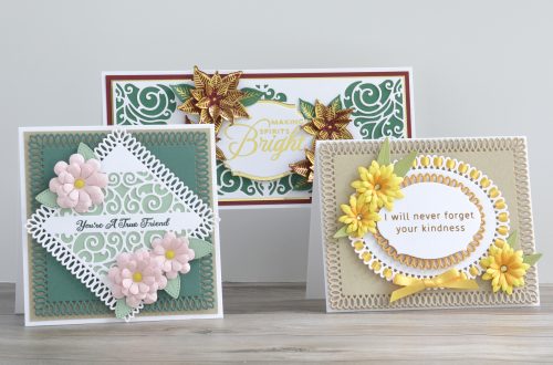 Spellbinders Becca Feeken Picot Petite Collection - Cardmaking Inspiration with Annie Wiliams. #Spellbinders #NeverStopMaking #AmazingPaperGrace #DieCutting #Cardmaking