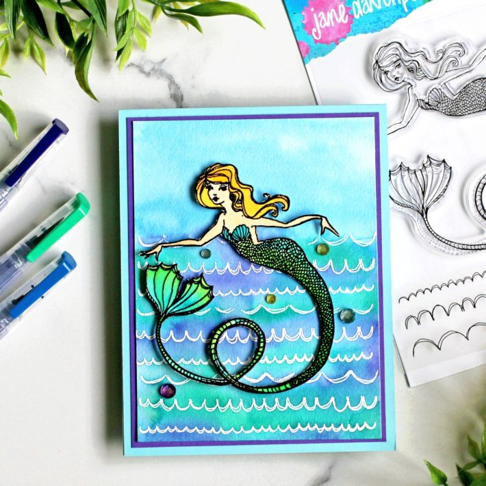 Spellbinders Jane Davenport Glorious Mermaids Collection Inspiration with Sandi MacIver #Spellbinders #NeverStopMaking #Stamping #Cardmaking