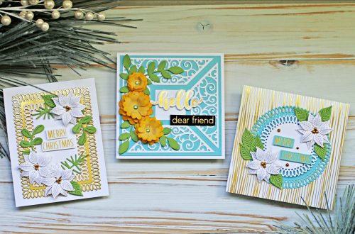 Spellbinders Becca Feeken Picot Petite Collection - Cardmaking Inspiration with Sandi MacIver #Spellbinders #NeverStopMaking #AmazingPaperGrace #DieCutting #Cardmaking